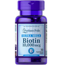 Біотин для волосся Puritan's Pride  Biotin 10 000 мкг 50 капс