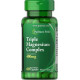Магній оксид аспартат и цитрат Puritan's Pride Triple Magnesium Complex 400 мг 60 капс