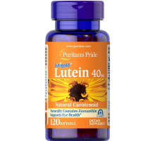 Лютеїн підтримка зору Puritan's Pride Lutein 40 мг 120 гел капс