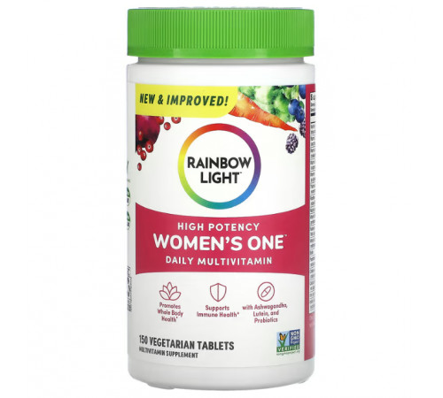 Вітаміни для жінок Rainbow Light Women's Multivitamin 150 вег таблеток