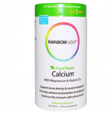 Кальцій та магній Rainbow Light Calcium 180 таб