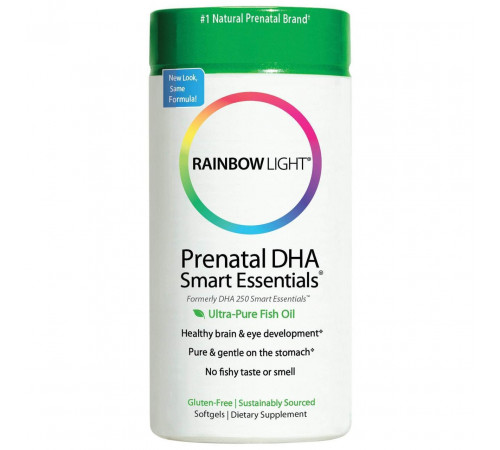 Риб'ячий жир для вагітних Rainbow Light Prenatal DHA 60 капс