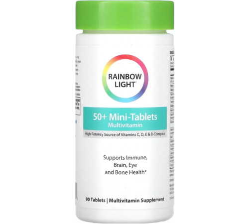 Мультивітаміни 50+ Rainbow Light Multivitamin 90 міні-таб
