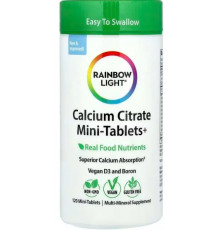 Цитрат кальцію для кісток Rainbow Light Calcium Citrate 120 міні таб