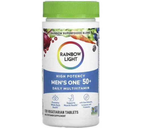 Мультивитамины для мужчин 50+ Rainbow Light Men's One 50+ 120 таб