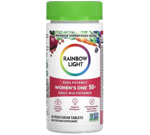 Мультивітаміни для жінок 50+ Rainbow Light Women's One 50+ 60 таб
