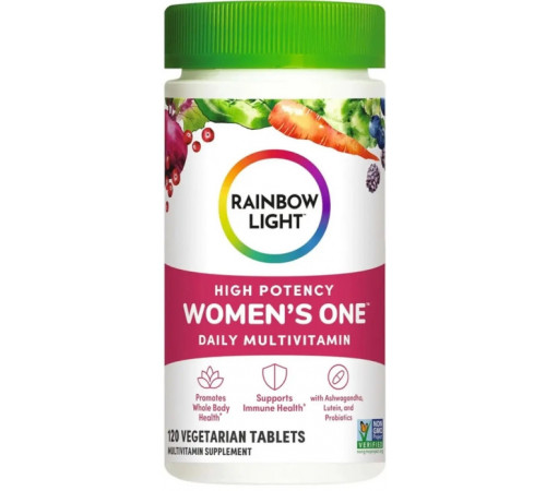 Мультивітаміни для жінок Rainbow Light Women's One High Potency Daily Multivitamin 120 таб