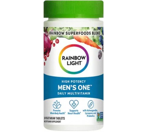 Мультивітаміни та мінерали для чоловіків Rainbow Light Men's One 30 таб