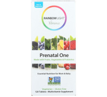 Мультивитамины для беременных Rainbow Light Prenatal One 120 таб