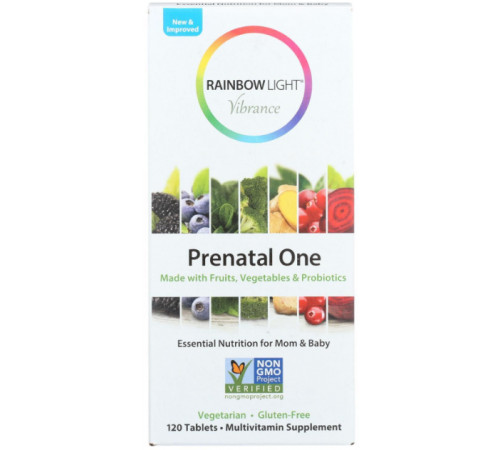 Мультивітаміни для вагітних Rainbow Light Prenatal One 120 таб