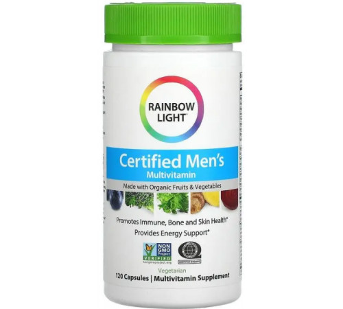 Вітаміни та мінерали для чоловіків Rainbow Light Men's Multivitamin 120 капс