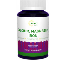 Кальций магний железо Sunny Caps Calcium Magnesium and Iron Powerful 100 капс