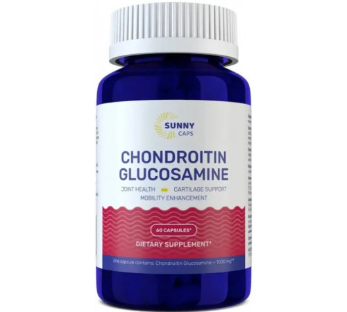 Хондроїтин та глюкозамін Sunny Caps Chondroitin and Glucosamine Powerful 60 капс