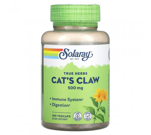 Котячий кіготь Solaray Cat's Claw 100 капс