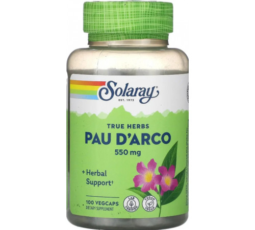 По д'арко Solaray Pau D'Arco 100 капс