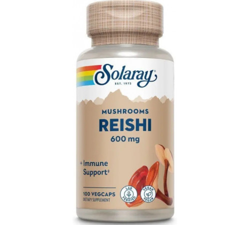 Єкстракт грибів рейші Solaray Reishi Mushroom 600 мг 100 капс
