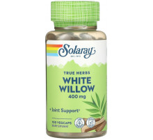Біла верба для зниження болю та запалення Solaray White Willow Bark 400 мг 100 капсул