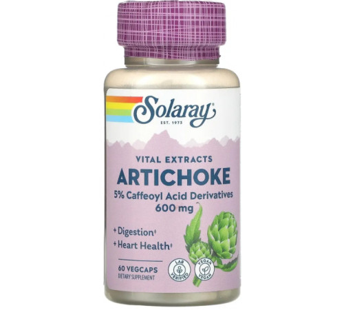 Артишок Solaray Artichoke Leaf Extract 60 капс