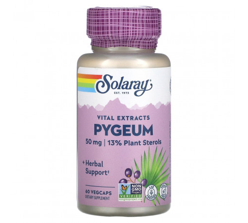Піджеум (африканська слива) Solaray Pygeum Africanum 60 капс