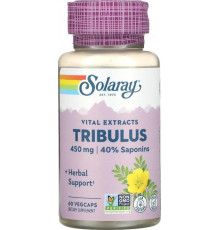 Трибулус підвищення тестостерону Solaray Tribulus Extract 450 мг 60 вег капс