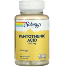 Пантотенова кислота Solaray Pantothenic Acid 500 мг 100 капс