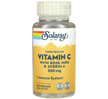 Витамин С двухфазное высвобождение Solaray Vitamin C 500 мг 100 капсул