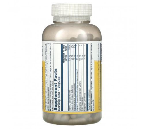 Вітамін С з біофлавоноїдами Solaray Buffered Vitamin C with Bioflavonoid Concentrate 500 мг 250 капс