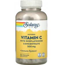 Вітамін С з біофлавоноїдами Solaray Buffered Vitamin C with Bioflavonoid Concentrate 500 мг 250 капс