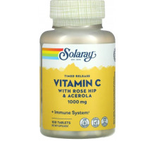 Витамин С для иммунитета Solaray Vitamin C 1000 мг 100 таб