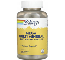Мультиминералы большой комплекс Solaray Multi Mineral 200 капсул