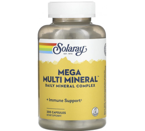 Мультимінерали великий комплекс Solaray Multi Mineral 200 капсул