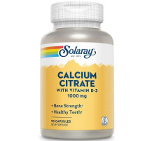 Цитрат кальцію Solaray Calcium Citrate 1000 мг 90 капс
