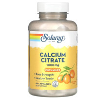 Цитрат кальцію Solaray Calcium Citrate 1000 мг 60  таб апельсин