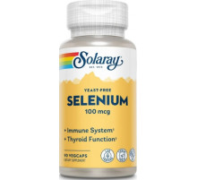 Селен без дріжджів Solaray Selenium 100 мкг 90 капс
