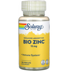 Біо цинк хелатна форма Solaray Bio Zinc 100 капсул