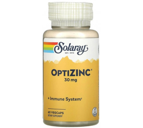 Оптіцинк Solaray OptiZinc 30 мг 60 капс