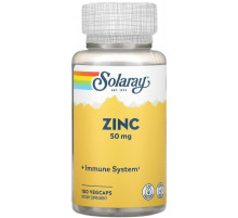 Хелатный цинк Solaray Zinc 50 мг 100 капсул