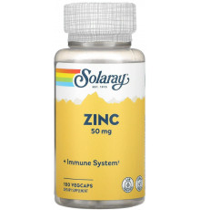 Хелатний цинк Solaray Zinc 50 мг 100 капсул