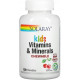Мультивітаміни для дітей Solaray Childrens Vitamins and Minerals вишня 120 таб