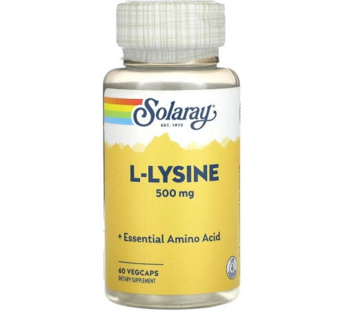 Лізин Solaray L-Lysine 500 мг 60 капс
