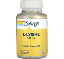 L-лізин Solaray L-Lysine 500 мг 120 капсул