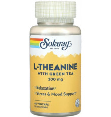 L-теанін для сну Solaray L-Theanine 200 мг 45 капс