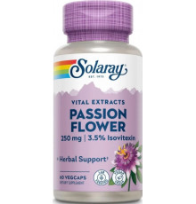 Пасифлора екстракт Solaray Passion Flower Aerial Extract 250 мг 60 вег капс