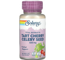 Екстракт вишні та насіння селери Solaray Tart Cherry Celery Seed 60 вег капс
