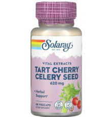 Екстракт вишні та насіння селери Solaray Tart Cherry Celery Seed 60 вег капс