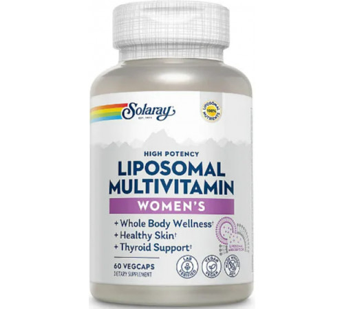 Мультивітаміни для жінок (ліпосомальні) Solaray Women's Liposomal Multivitamin 60 капс