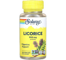 Корень солодки Solaray Organically Grown Licorice 450 мг 100 капс