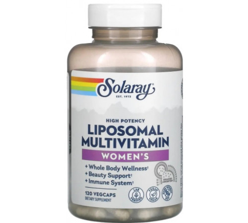 Мультивітаміни ліпосомальні для жінок Solaray Women's Liposomal Multivitamin 120 вег капс