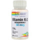 Вітамін К2 Менахінон-7 Solaray Vitamin K-2 30 капс
