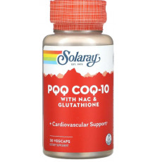 Коензими для пам'яті ацетилцистеїн та глутатіон Solaray CoQ-10 30 вег капс